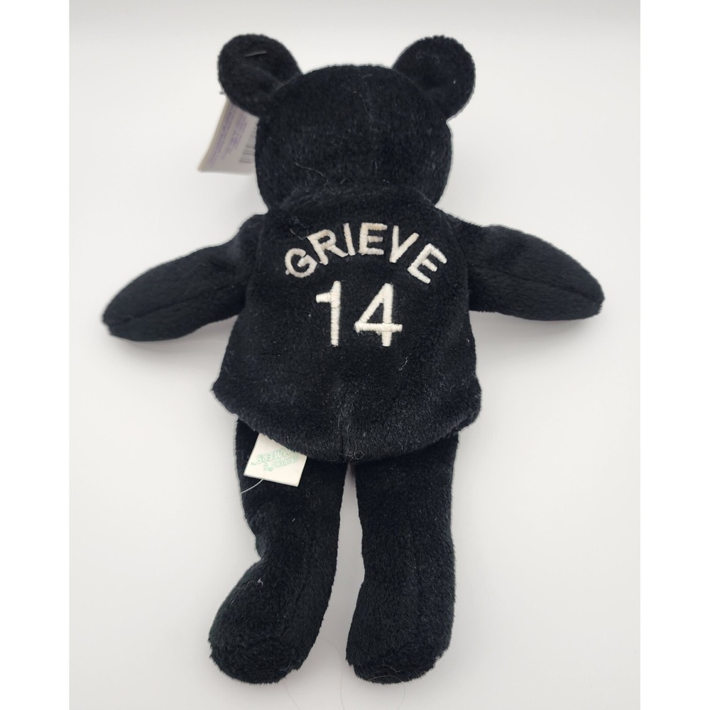 Salvino's Bamm Beano's 1998 Black & White ROY Ben Grieve Athletic #14 NWT Bear - Picture 4 of 8